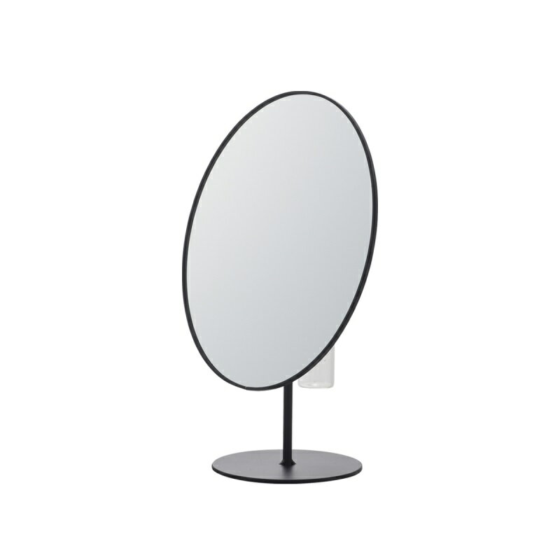 花瓶 フラワーベース Glass Flower+ mirror vase ミラー ベース black （1個入り） [510-505-802] [p29..