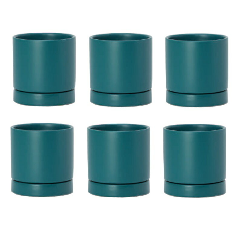 花・観葉植物用ポット オーセ 11 G Ceramic POT （6個入り） 19008 底穴あり 受皿付き （代引き不可） ..