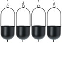 花・観葉植物用ポット ファンヌ ハンキング M K HANGING (4個入り) 23010 底穴なし パウダーコートスチール製 (代引き不可) ハンキングポッ...