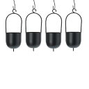 花・観葉植物用ポット ファンヌ ハンキング S K HANGING (4個入り) 23014 底穴なし パウダーコートスチール製 (代引き不可) ハンキングポッ...