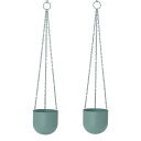 花・観葉植物用ポット ファンヌ ハンギング CG HANGING (2個入り) 23056 底穴なし パウダーコートスチール製 (代引き不可) ハンキングポット...