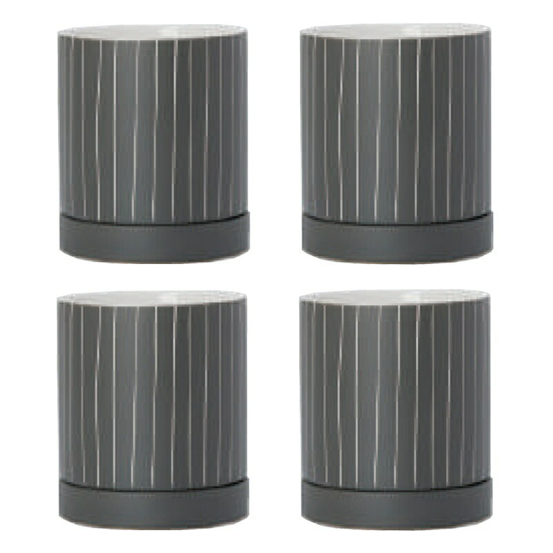 花・観葉植物用ポット ドリス 16 D Ceramic POT （4個入り） 40058 底穴あり 受皿付き （代引き不可） ..