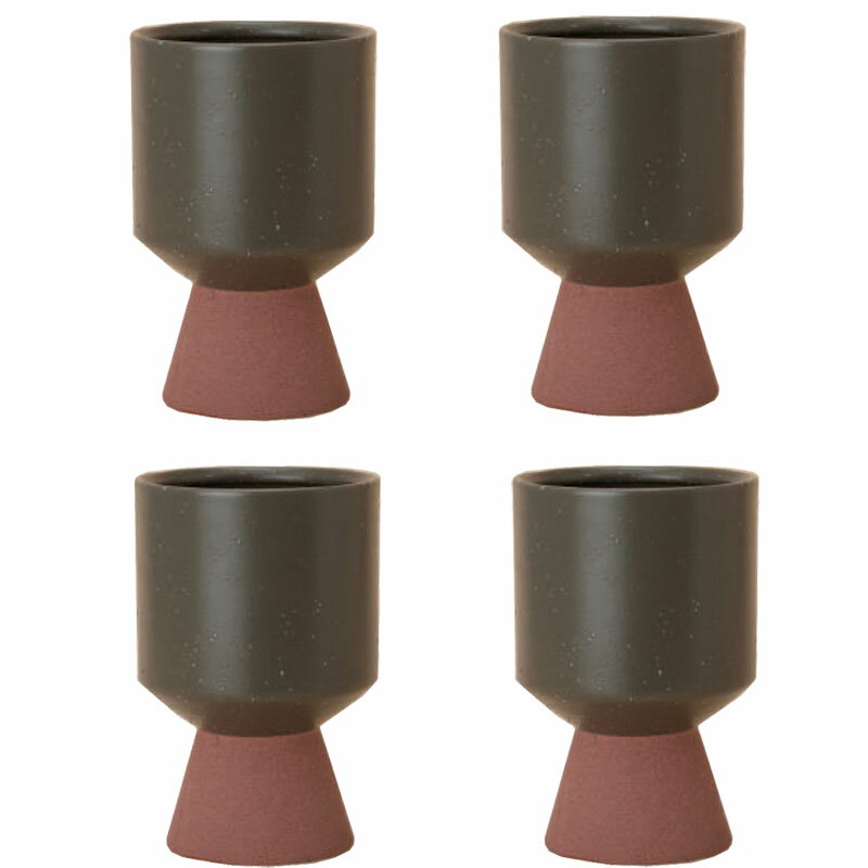 花・観葉植物用ポット スヴェア 20 H Ceramic POT （4個入り） 40112 底穴なし 鉢タイプ （代引き不可..