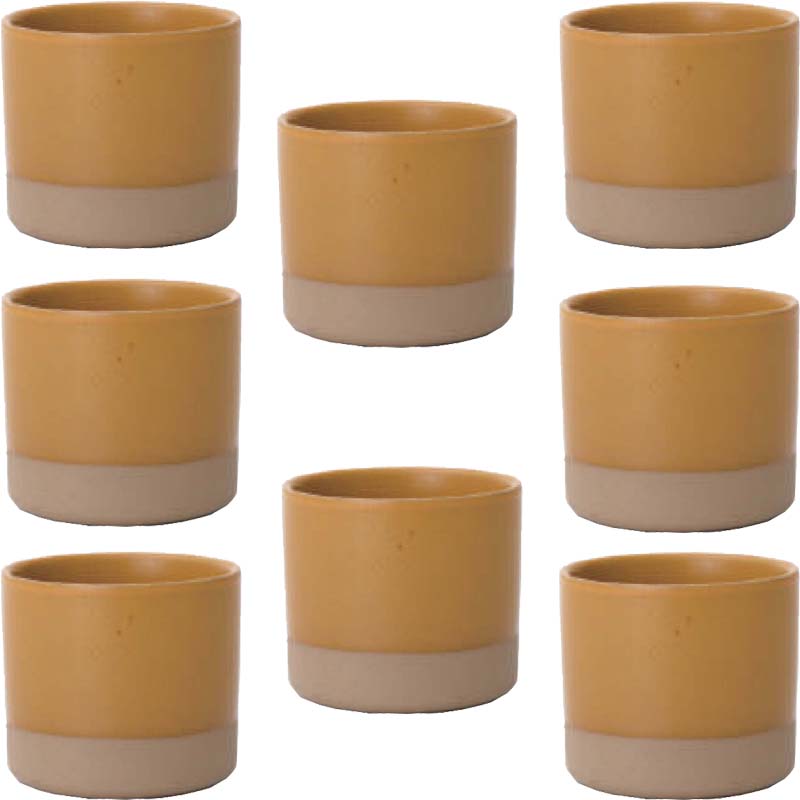 花・観葉植物用ポット ハンネ 9 R Ceramic POT （8個入り） 40129 底穴なし 鉢タイプ （代引き不可） ..