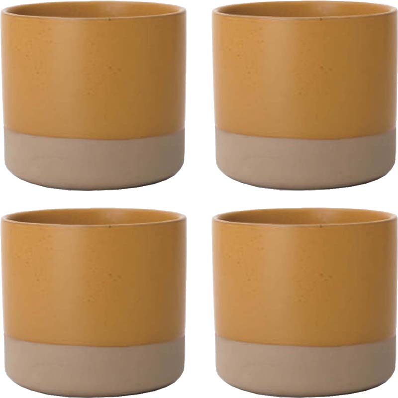 花・観葉植物用ポット ハンネ 16 R Ceramic POT （4個入り） 40132 底穴なし 鉢タイプ （代引き不可） ..