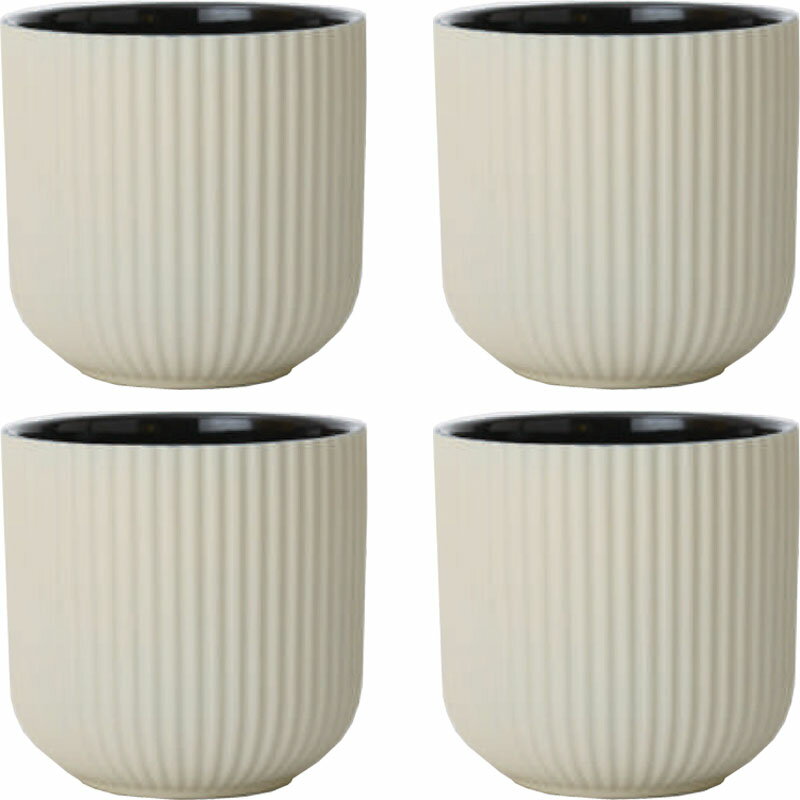 花・観葉植物用ポット エルセ 16 C Ceramic POT （4個入り） 40150 底穴なし 鉢タイプ （代引き不可） ..