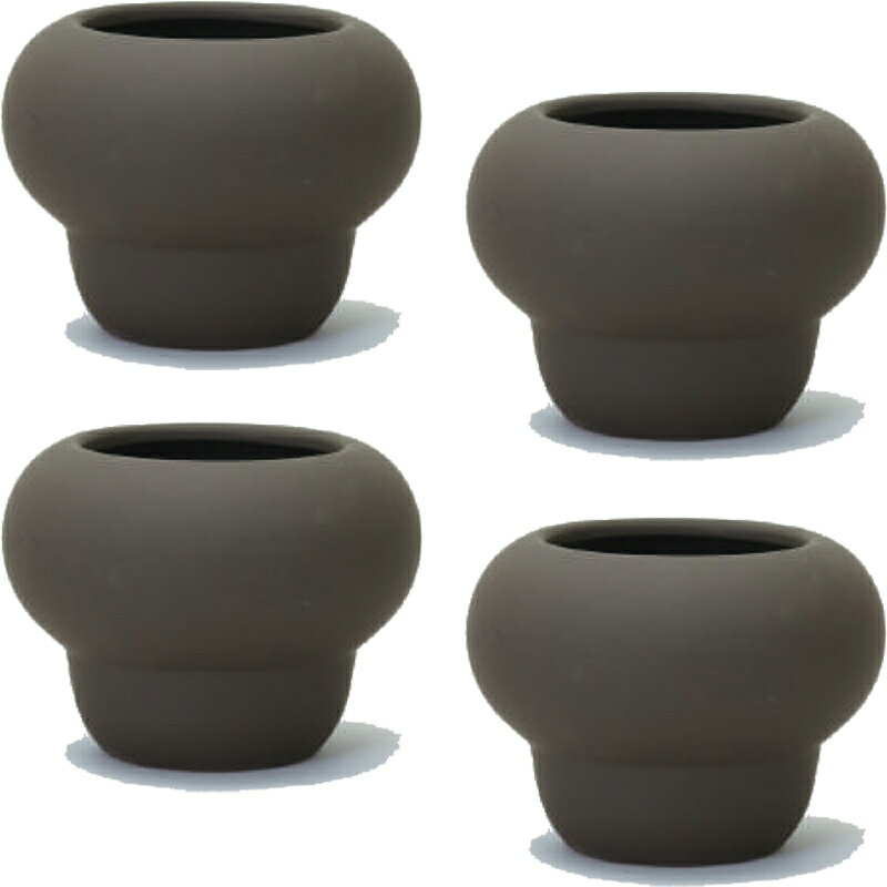花・観葉植物用ポット ステラ 11 D Ceramic POT （4個入り） 40186 底穴なし 鉢タイプ （代引き不可） ..