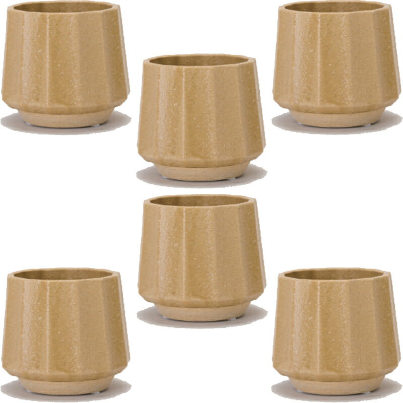 花・観葉植物用ポット ミルシカ 11 Y Ceramic POT （6個入り） 41031 底穴あり 受皿付き （代引き不可..