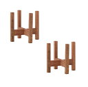 花・観葉植物用ポット ウッドスタンド ミドル 角脚 15 STAND (2個入り) 77121 木製 (代引き不可) スタンド FARM (p201)