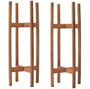 花・観葉植物用ポット ウッドスタンド トール 角脚 60 STAND (2個入り) 77124 木製 (代引き不可) スタンド FARM (p201)