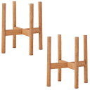 花・観葉植物用ポット ウッドスタンド ミドル 丸脚 30 STAND (2個入り) 77134 木製 (代引き不可) スタンド FARM (p201)