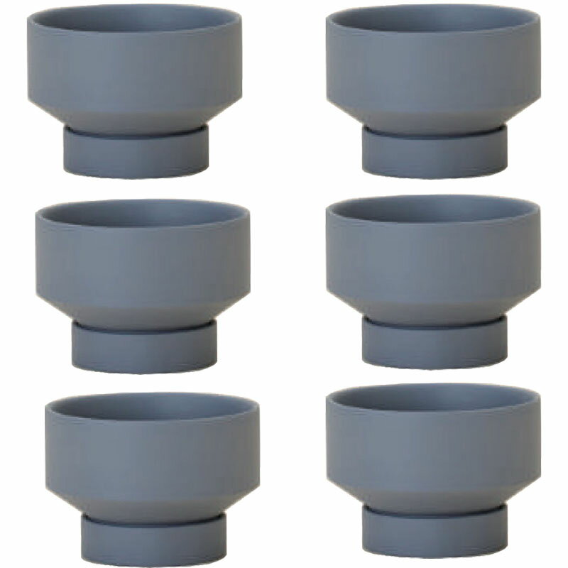 花・観葉植物用ポット サンナ ロー 8 B Ceramic POT （6個入り） 84048 底穴あり 受皿付き （代引き不..
