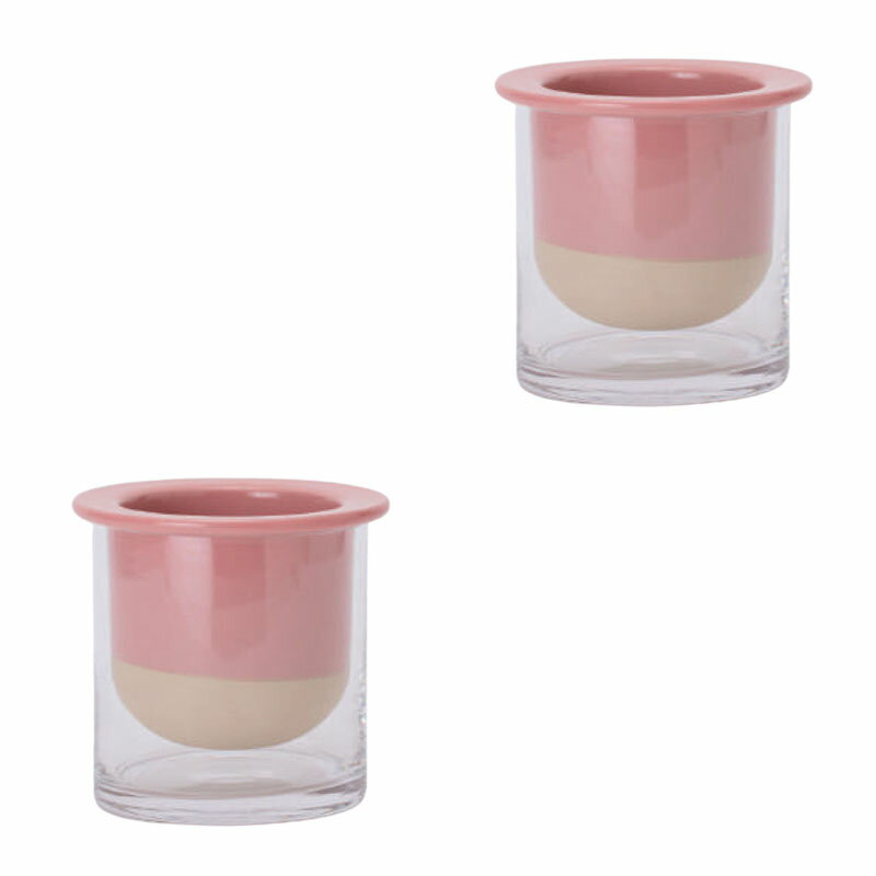 花・観葉植物用ポット ボタニカルソーク 11 CP Glass POT （2個入り） 93185 底穴なし ガラス （代引き..