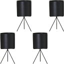 花・観葉植物用ポット ミーア 22 KK Metal POT (4個入り) 23112 底穴なし スタンド付 (代引き不可) スタンド鉢カバー FARM (p1...