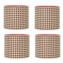花・観葉植物用ポット モニク 16 R Metal POT (4個入り) 23115 底穴なし パウダーコートスチール製 (代引き不可) 中型鉢カバー FARM...