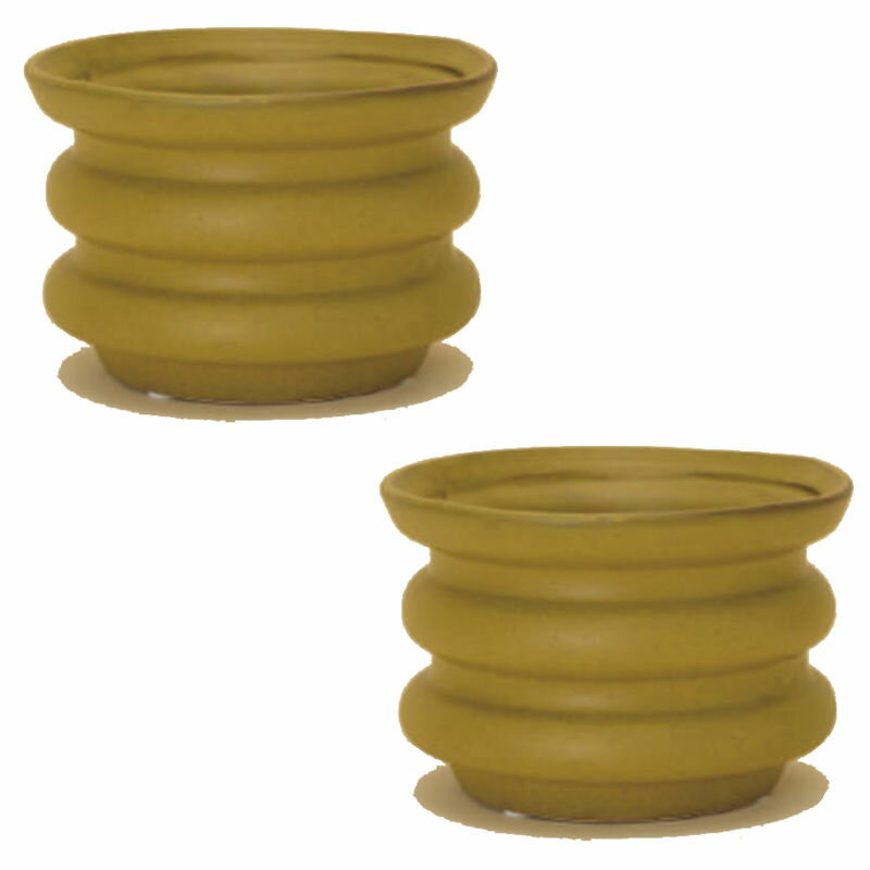 花・観葉植物用ポット オイリ 10 Y Ceramic POT （2個入り） 26025 底穴なし 鉢タイプ （代引き不可） ..