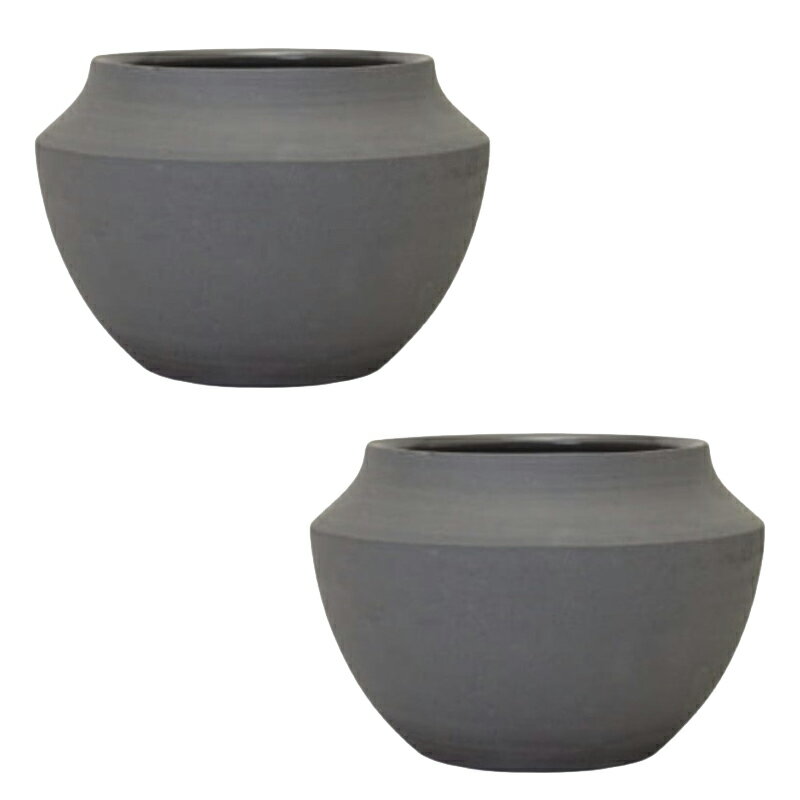 花・観葉植物用ポット ミルッカ 21 H Ceramic POT （2個入り） 34101 底穴なし 鉢タイプ （代引き不可..