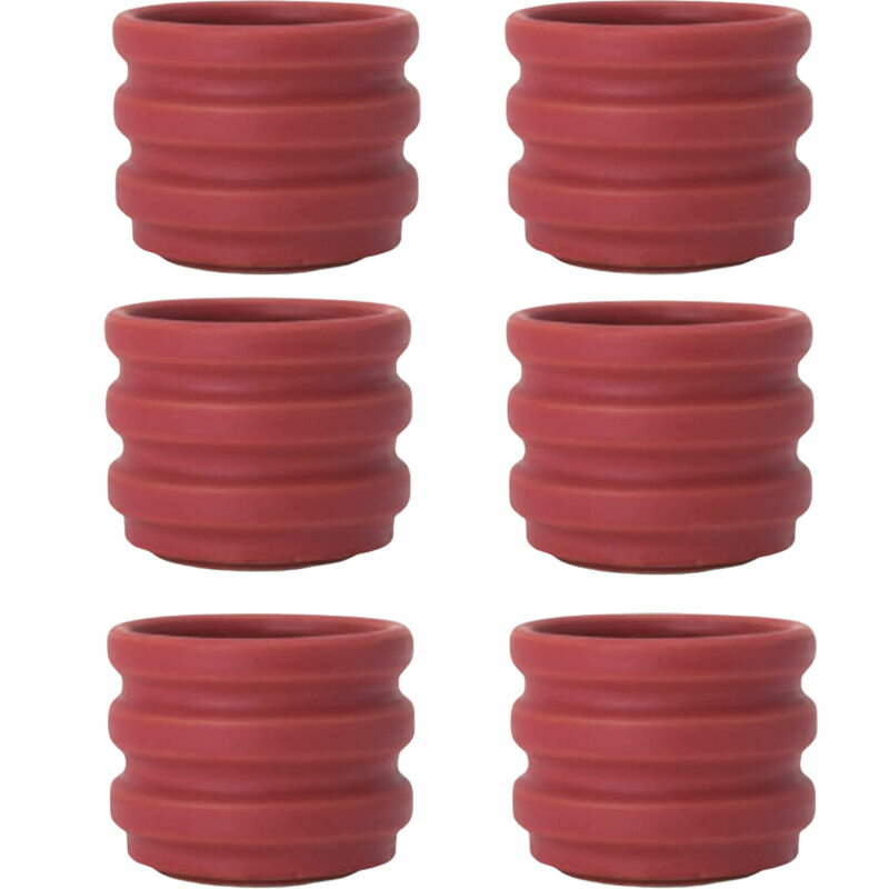 花・観葉植物用ポット シア トレント 6 R Ceramic POT （6個入り） 47111 底穴あり 受皿付き （代引き..