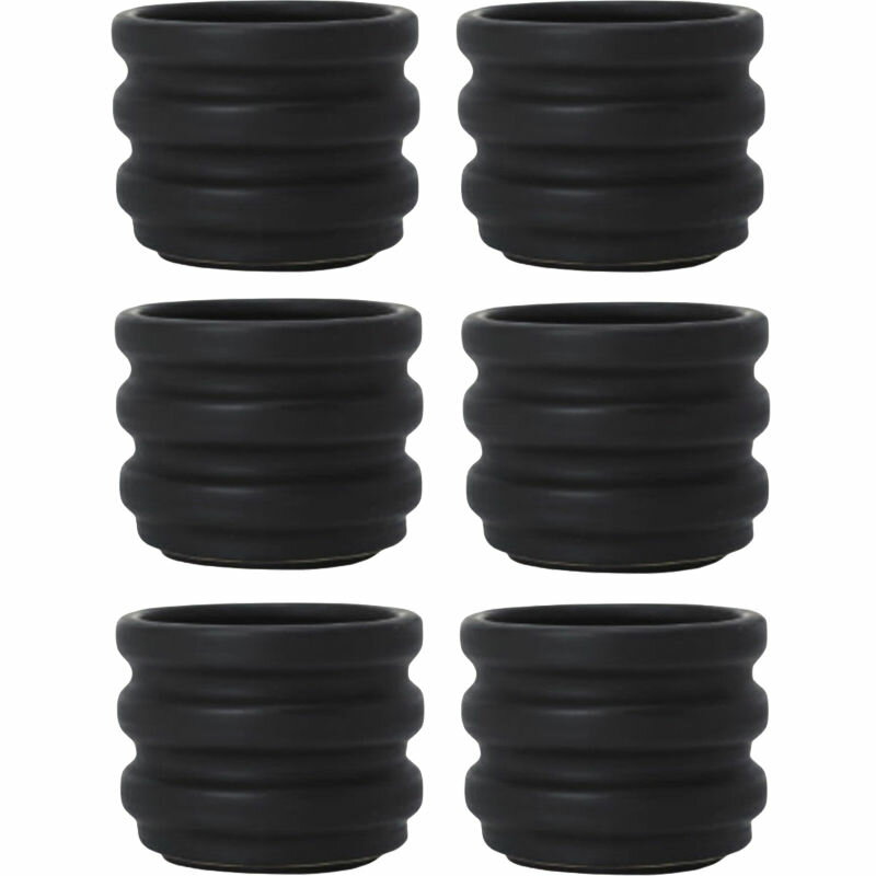 花・観葉植物用ポット シア トレント 6 K Ceramic POT （6個入り） 47112 底穴あり 受皿付き （代引き..