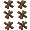 ガーデンアクセサリ ウッドデコ スター 15 DECORATION (6個入り) 78102 (代引き不可) ガーデン雑貨 FARM (p372)