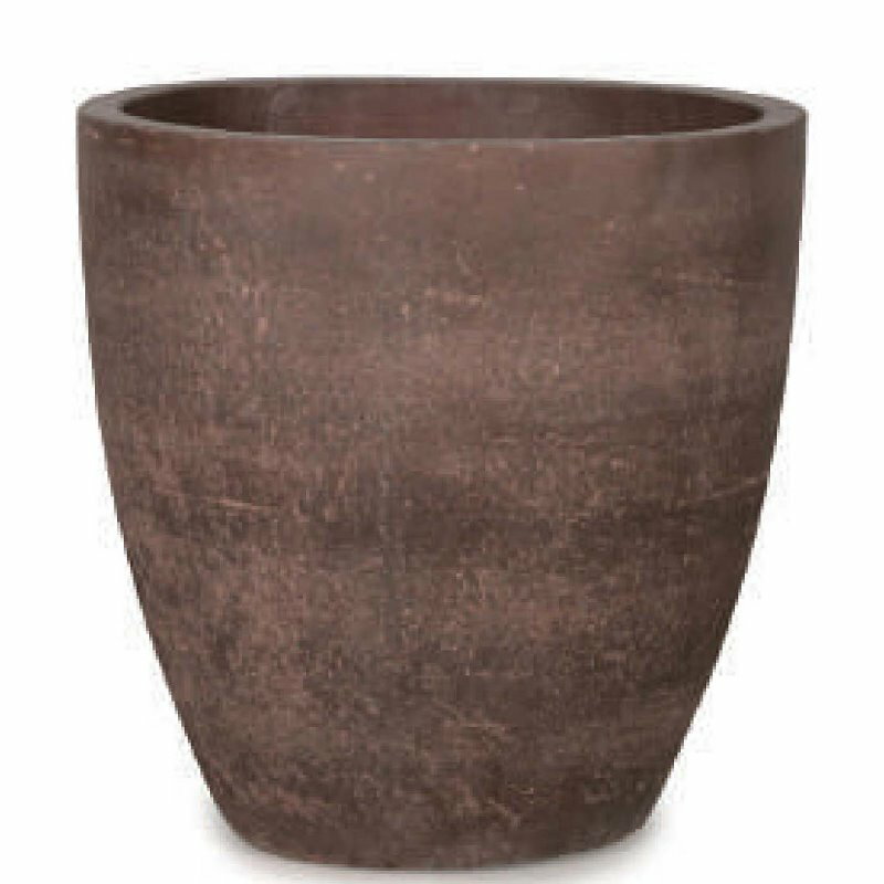 花・観葉植物用ポット コーテス ラウンド L 50/B ブラウン（1個入り）ct-101r17e [KTp169] 大型ポット ..