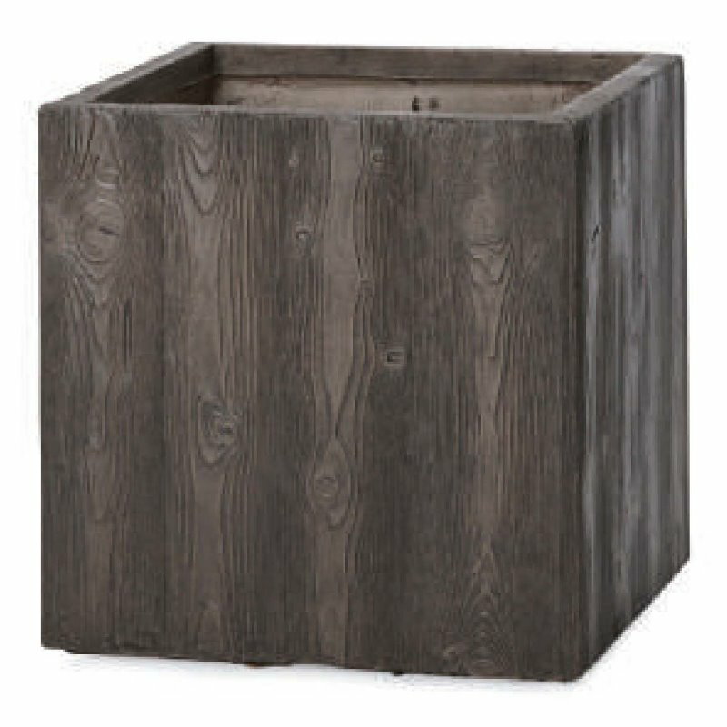 花・観葉植物用ポット ファイバークレイ ベータ キューブプランター ウッド S 36/A（1個入り）fm-002d3..