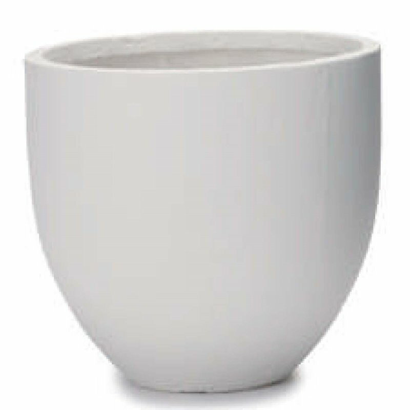 花・観葉植物用ポット ファイバークレイ ミュウ ラウンドプランター M 40/A 白（1個入り）fm-020w40e [..