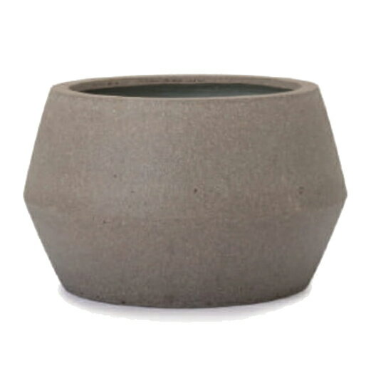 花・観葉植物用ポット ファイバーストーン パボ ジャー ロー L 53/B アースブラウン（1個入り）fs-pv4c..