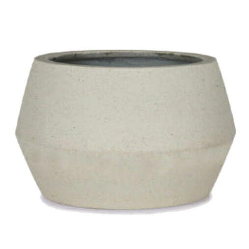 花・観葉植物用ポット ファイバーストーン パボ ジャー ロー M 36/A オフホワイト（1個入り）fs-pv4w36..