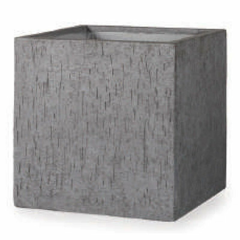 花・観葉植物用ポット ファイバーストーン キューブ ベアルート S 30/A グレー（1個入り）fs-r02h30e [..