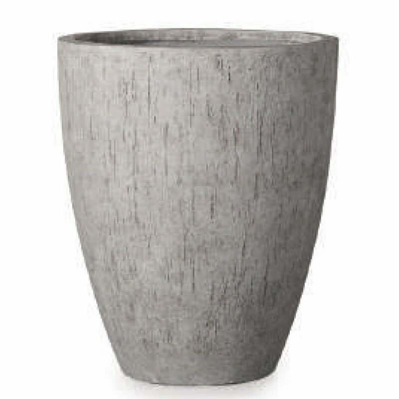 花・観葉植物用ポット ファイバーストーン カプリ ベアルート L 46/B アッシュグレー（1個入り）fs-r03..