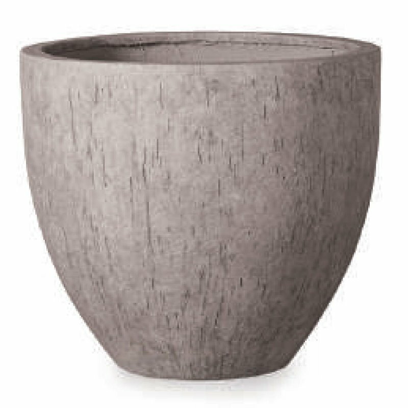 花・観葉植物用ポット ファイバーストーン ケートス ベアルート M 41/A アッシュグレー（1個入り）fs-r..