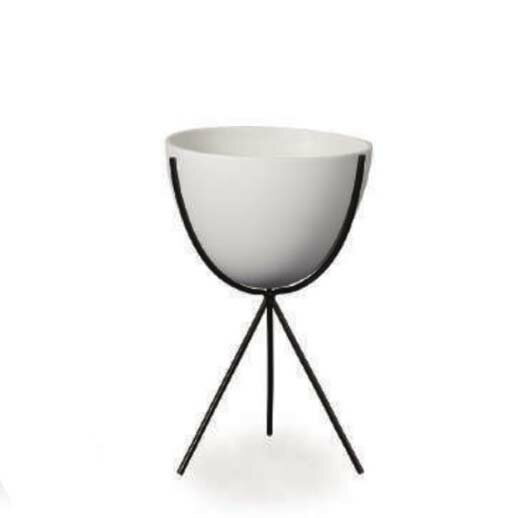 花・観葉植物用ポット ラウンジポット (ポット本体のみ) S 28/A ホワイト（1個入り）ho-r03w09v [KTp81..