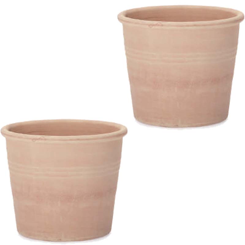 花・観葉植物用ポット イタリアンテラコッタ シリンドロ アリーナ M 8号（2個入り）it-ww12232 [KTp309..