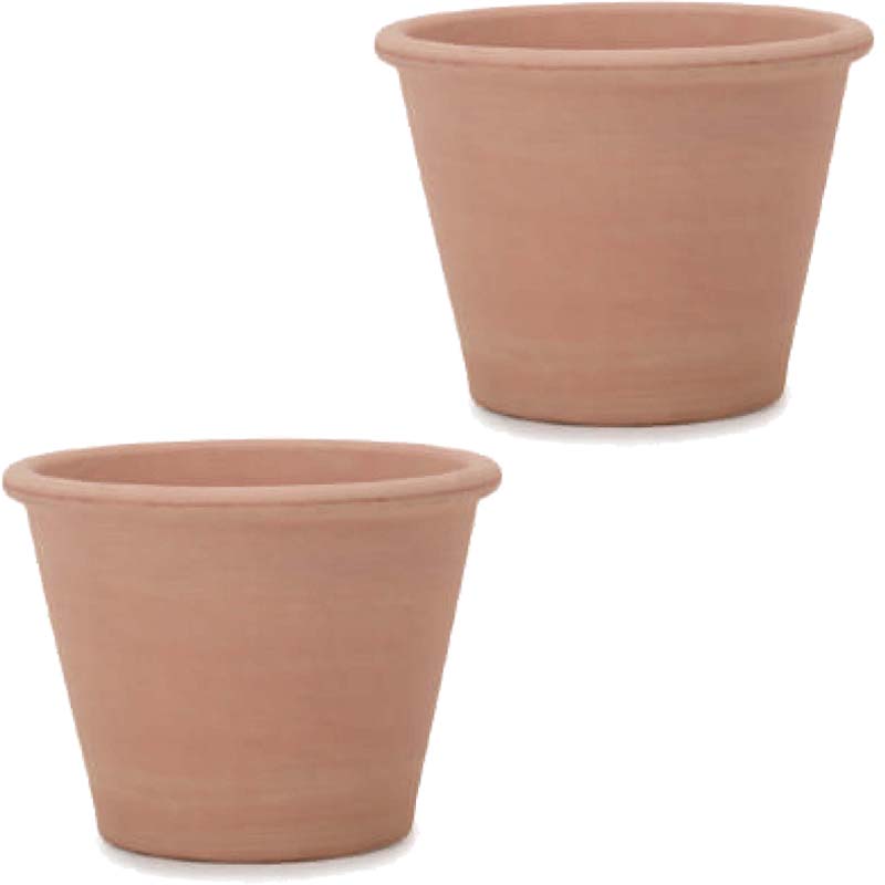 花・観葉植物用ポット イタリアンテラコッタ ヴァッソ アリーナ L 9号（2個入り）it-ww15272 [KTp309] 小型ポット （代引き不可）ホテル・オフィスビル・店舗 エクステリア インテリア