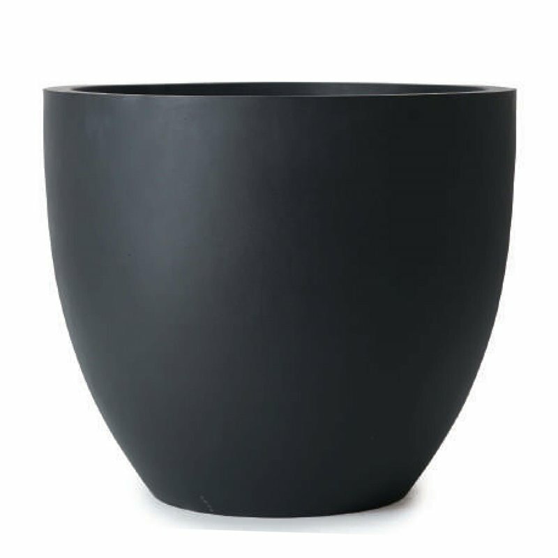 花・観葉植物用ポット マグナス ラウンド S 59/D ブラック（1個入り）kol-m2k059 [KTp33] 特大ポット ..
