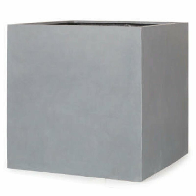 花・観葉植物用ポット マグナス キュビ M 50/C グレー（1個入り）kol-m7h050 [KTp21] 特大プランター ..