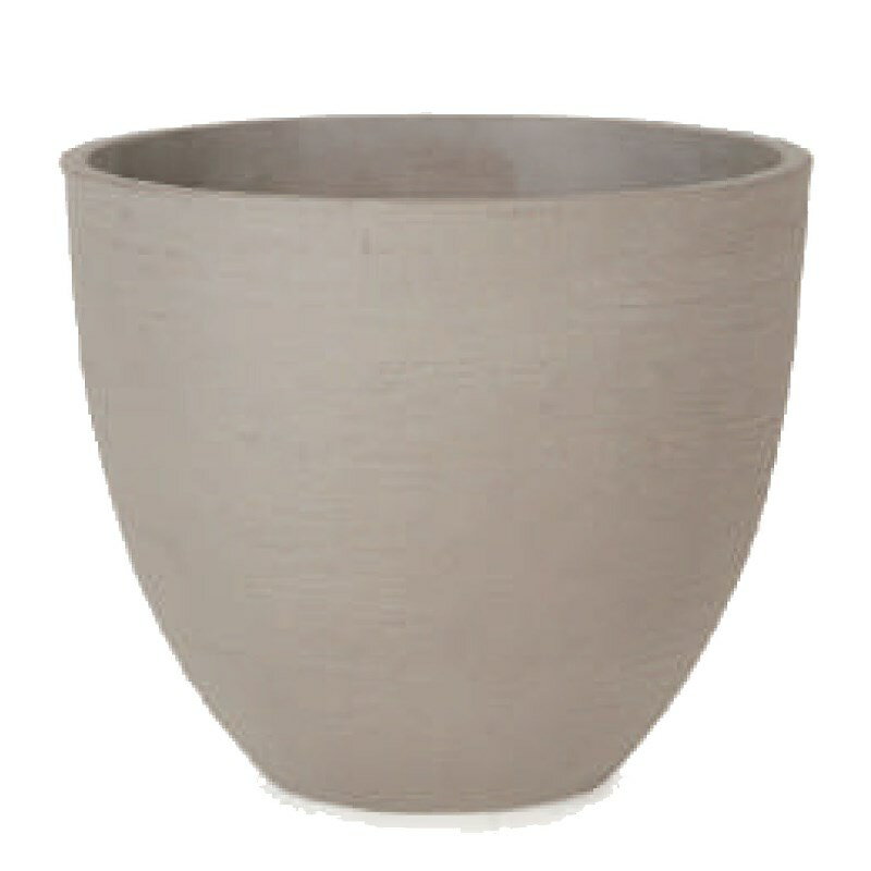 花・観葉植物用ポット ソンク ラウンド M 42/A ウォームグレー（1個入り）sk-501m42e [KTp71] 中型鉢カバー （代引き不可）ホテル・オフィスビル・店舗 インテリア エクステリア