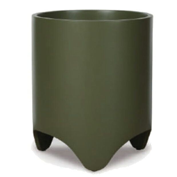 花・観葉植物用ポット スペクトラ レギッド M 33/A アンティークグリーン（1個入り）sp-r02g33e [KTp65..