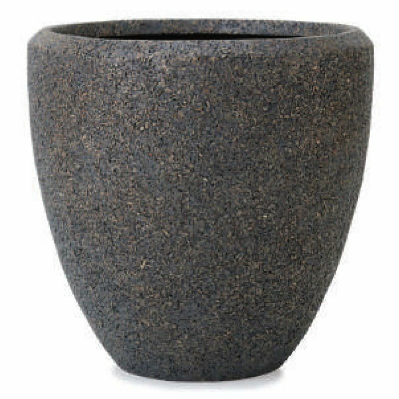 花・観葉植物用ポット ネイチャーズキャスト ラウンド S 33/A グレー（1個入り）kol-nc1h3e [KTp385] ..