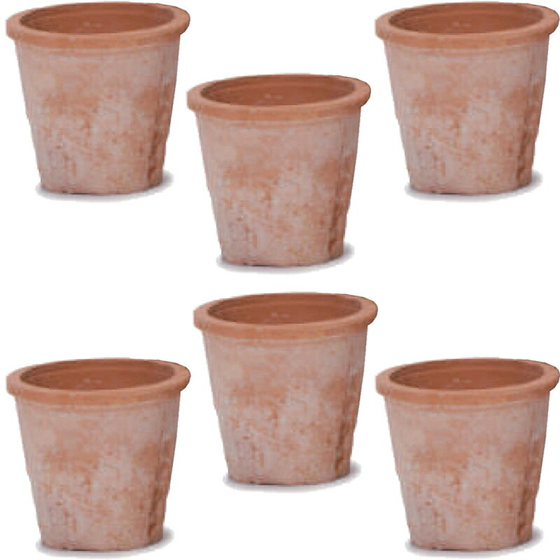花・観葉植物用ポット モスポット アザレア 赤土 M 7号 赤（6個入り）ms-400r07e [OLp327] 小型ポット ..