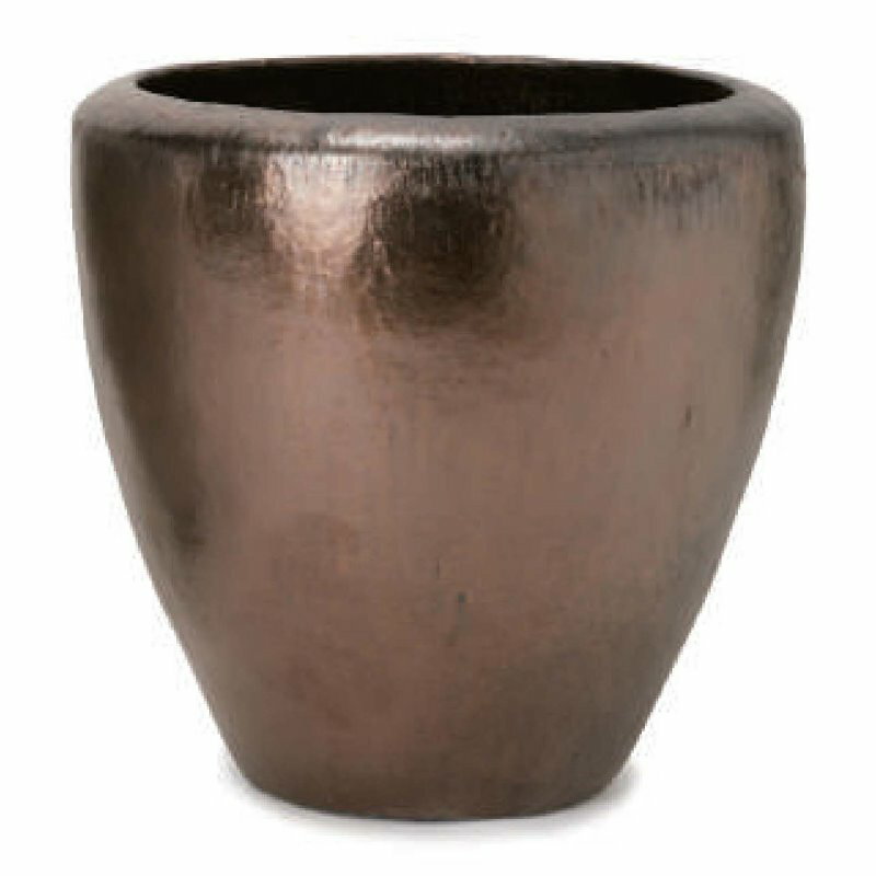 花・観葉植物用ポット ウーヌム ジャー L 17号/B ブロンズ釉（1個入り）vr-004c17e [KTp347] 大型ポッ..