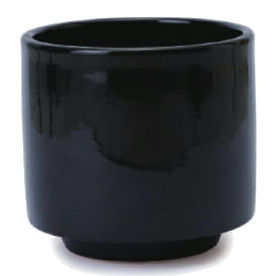 花・観葉植物用ポット ビトロ エンデカ M 10号/A ブラック釉（1個入り）vt-r11k10v [KTp355] 中型ポッ..