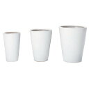 花・観葉植物用ポット WYモダン モダン PR1 マット釉 3/SET/A M/S/XS 白(M/S/XS各1個入り計3個セット)wy-pr1w3dn [KTp...