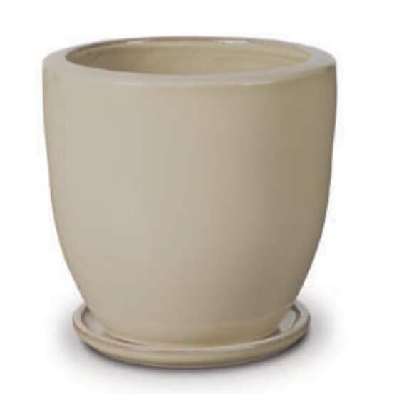 花・観葉植物用ポット ビトロ ドゥオ S 9号/A アイボリー釉（1個入り）vt-r02v09p [KTp359] 小型ポット..