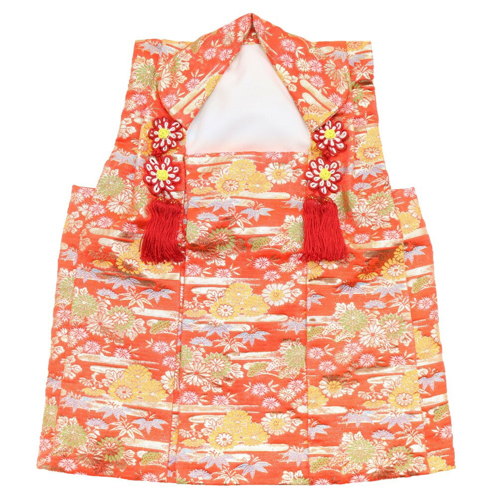 アウトレット品 雛人形 節句小物単品 被布着 赤 金襴 高さ46cm インテリア ディスプレイ 見切処分品