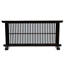アウトレット品 屏風単品 衝立屏風 27号 こげ茶木目 格子 レトロ アートスタンド 幅90cm (26a-ya-0821) インテリア ディスプレイ 見切処分品|詳細画像