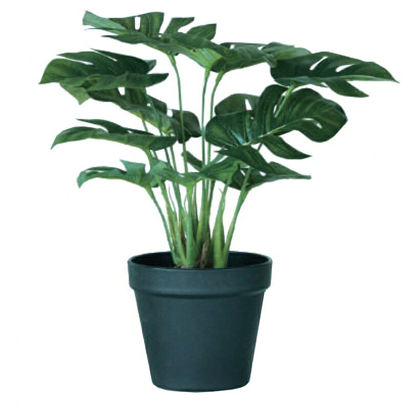 人工観葉植物 モンステラ ポット 28（1個入り）MIRAKANA 観葉植物 卓上サイズ インテリア フェイクグリーン 造花 POT INDOORグリーン