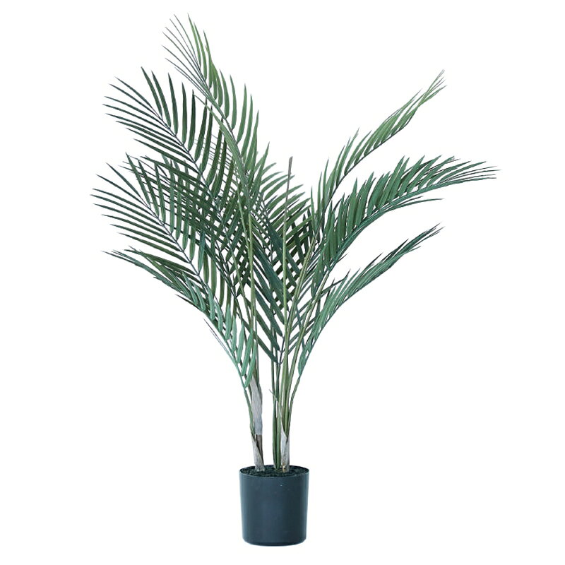 Leafy Plants - 人工観葉植物 アレカヤシ ポット 70（1個入り）MIRAKANA 観葉植物 床置きの小さいサイズ インテリア フェイクグリーン 造花 GARDEN PLANTグリーン