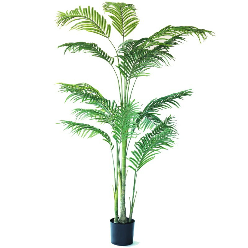Leafy Plants - 人工観葉植物 ジョオウヤシ ポット 220（1個入り）MIRAKANA 庭木ポット 玄関、広い空間サイズ インテリア フェイクグリーン 造花 GARDEN PLANTグリーン
